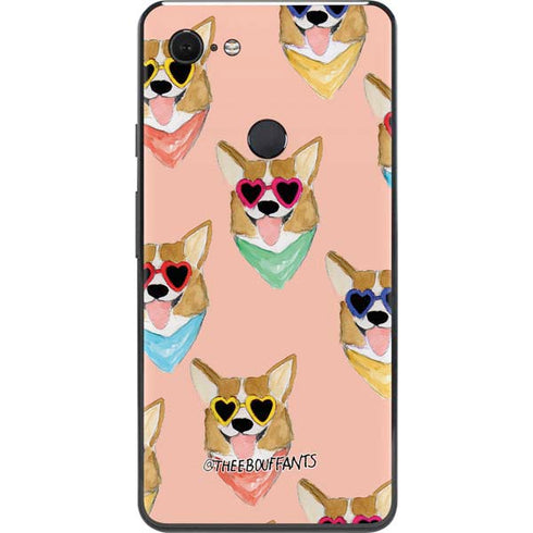 Bouffants and Broken Hearts Corgi Love Google Pixel 3 XL Skin